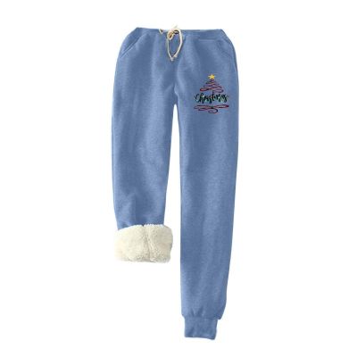 Sweatpants Women Fleece Lined,Winter Warm Joggers High Waist Athletic Jogger Pants Thicken Outdoor Pants with Pocket