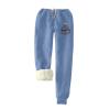 Sweatpants Women Fleece Lined,Winter Warm Joggers High Waist Athletic Jogger Pants Thicken Outdoor Pants with Pocket view 1