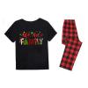 Family Christmas Pajamas Matching Sets Holiday Xmas Party Family Sleepwear Set Jammies for Couples(Man,Black1,S) view 4