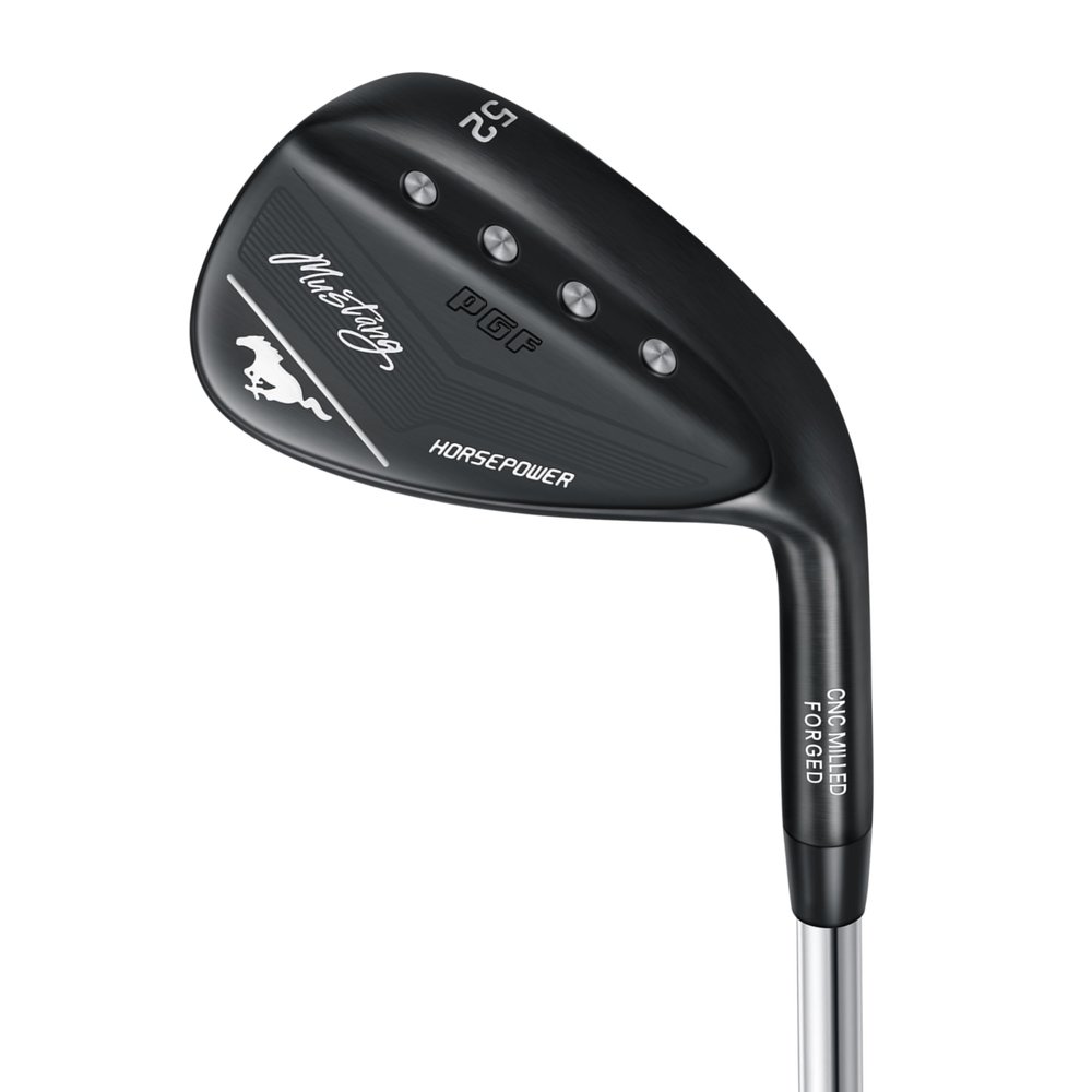 PGF Mustang Full Face Milled Forged High-Toe Golf Wedge Set for Men[50Degree][Right Handed][Black]