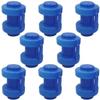 XhWser 8 Pack Trampoline Pole Caps Trampoline Net Caps Blue Trampoline Tube Cover view 1