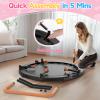 BCAN 36'' Toddler Trampoline, ASTM Certified-Foldable Mini Trampolines for Kids Ages 1-6, Adjustable Handle, Safety Pad & Foldable Legs, Baby Trampoline Indoor/Garden, Gift for Boy and Girl, Black view 3