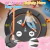 BCAN 36'' Toddler Trampoline, ASTM Certified-Foldable Mini Trampolines for Kids Ages 1-6, Adjustable Handle, Safety Pad & Foldable Legs, Baby Trampoline Indoor/Garden, Gift for Boy and Girl, Black view 4