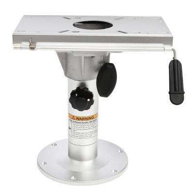 AGULIUM Adjustable Boat Seat Pedestal, Aluminum Alloy Boat Seat Pedestals and Bases with Slide and Swivel for Boats, Yachts, Speedboats, Adjustable Height 13-19 Inch