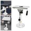 AGULIUM Adjustable Boat Seat Pedestal, Aluminum Alloy Boat Seat Pedestals and Bases with Slide and Swivel for Boats, Yachts, Speedboats, Adjustable Height 13-19 Inch view 2