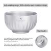 iBasingo 350ml Titanium Camping Bowl Double Wall Insulated Soup Bowl Ultralight Durable Portable Oatmeal, Rice, Food Tableware for Outdoor Backpacking, Hiking, Travel Ti1164T view 3