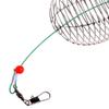 PTILSERY Stainless Steel Wire Fishing Trap Bait Cage Basket Feeder Holder Tackle Tool view 3