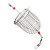 PTILSERY Stainless Steel Wire Fishing Trap Bait Cage Basket Feeder Holder Tackle Tool view 4