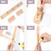 Yoga Mat Holder Wall Mount Vertical, 2-9 Layer Pilates Mats Stand for Home Gym Yoga Studio, Wooden Yoga Mat Display Rack, Equipment Yoga Mat Storage view 4