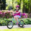 BABY JOY Kids Bike, 14 Inch Sport Style Children's Bicycle with Vivid Color, Training Wheels, Adjustable Handlebar & Saddle, Handbrake & Coaster Brake, Boys Girls Bike for 3-5 Years Old (Blue&Purple) view 2