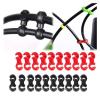 NORAZE 10Pcs/Set S Buckle Bike Brake Derailleur Shift Clips Buckle Cable Line Tube Rotatable MTB Brake Line Clip Ring Clasp(Red) view 2