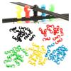 NORAZE 10Pcs/Set S Buckle Bike Brake Derailleur Shift Clips Buckle Cable Line Tube Rotatable MTB Brake Line Clip Ring Clasp(Red) view 4