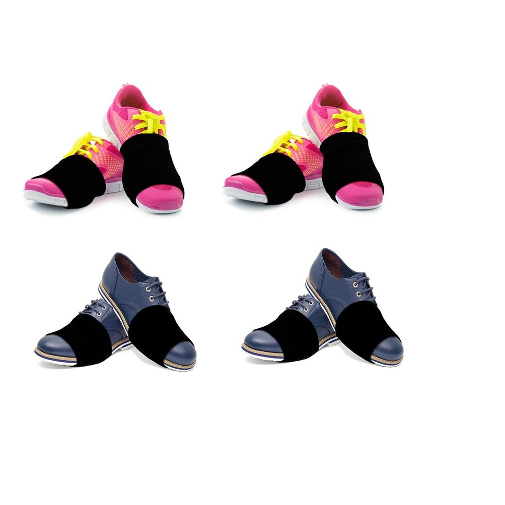 4 Pairs Socks Over Sneakers, for Shoes on Smooth Floors, Ballet Dancers Turning Socks, Dance Shoe Cover