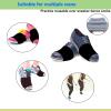 4 Pairs Socks Over Sneakers, for Shoes on Smooth Floors, Ballet Dancers Turning Socks, Dance Shoe Cover view 4