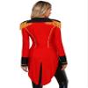 Alvivi Women's Ring Master Tailcoat Circus Lion Tamer Cosplay Outfit Magician Classic Blazer Costume Red Large view 3