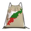 nanger Chechen Republic Flag Map03 Print Drawstring Bags Gym Backpack, Sports Sack For Men Women, Travel Beach Swim Cinch Bag view 1
