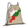 nanger Chechen Republic Flag Map03 Print Drawstring Bags Gym Backpack, Sports Sack For Men Women, Travel Beach Swim Cinch Bag view 2