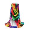 NOUZU Rainbow Rose Flower Print Hooded Cape,Robe-Hooded Cap Cloak,Unisex Hooded Cloak For Halloween Cosplay Costumes view 3