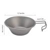 Kuuleyn Camping Bowl Cup Foldable Camping Bowl Ultralight Camping Cookware Outdoor Camping Picnic Bowl Cup with Folding Handle for Hiking view 2