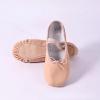 HDNSAUD Ballet Shoes Children Gymnastics Dance Shoes Girls Soft Sole Adult Folk Dance Beginners PU Leather Pink Ballet Training Shoes for Women Dance Shoes(Lace Up Split Sole,43) view 3
