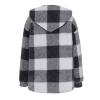 bawilom Womens Button Down Hoodies Fleece Lined Coats Soft Comfy Warm Cardigan Sweaters Plus Size Sherpa Jackets Outerwear view 3