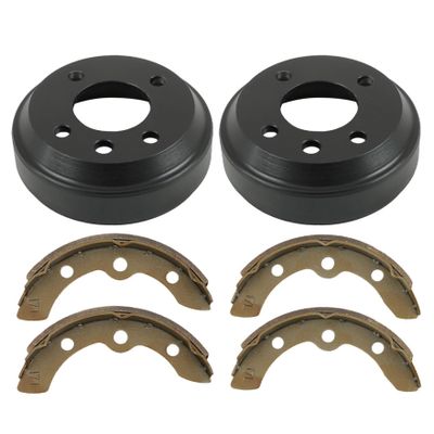 waltyotur Golf Cart Brake Drums Shoes Kit J55-G6521-00 J55-W2536-00 Replacement for Yamaha G1 G2 G8 G9 1982-1992 Golf Carts