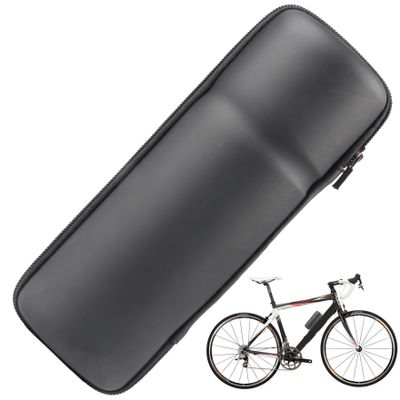 CNAFGBGG Bike Tool Bag, Waterproof EVA Water Bottle Tool Storage for Bike, 9.1x3.2x3.2 Bike Multi Tool Case, Zipper Bike Storage Bag for Water Bottle Cage