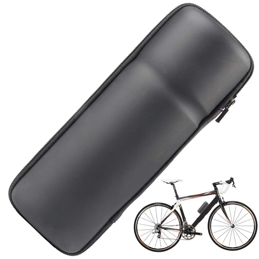 CNAFGBGG Bike Tool Bag, Waterproof EVA Water Bottle Tool Storage for Bike, 9.1x3.2x3.2 Bike Multi Tool Case, Zipper Bike Storage Bag for Water Bottle Cage