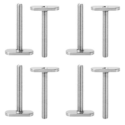 8 Pcs 1/4"-20 T Track Bolts for Kayak Gear Track, T Slot Bolts for Kayak Track System, Track Bolts 2''Long 1/2'' Wide T Track Bolts for Universal T TrackT Track Accessories for Woodworking Jigs