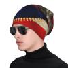 Porto Rico Flag and Cambodian Flag Fashion Beanie Slouchy for Men Women Cartoon Skull Cap Winter Warm Hat view 3