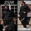 ZSJR Men's Tracksuit 2 Piece Hoodie Athletic Jogging Sweatsuits for Men Casual Sports Long Sleeve Pullover Suit Set view 2