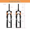 MLIKYRGK 27.5/29In Mountain Bike Air Suspension Fork Boost Thru Axle 15 * 110mm Front Fork 90mm Travel Straight/Tapered Tube Manual/Remote Lockout Rebound Adjust Disc Brake(Black,27.5" 1-1/8 RL) view 2
