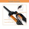 MLIKYRGK 27.5/29In Mountain Bike Air Suspension Fork Boost Thru Axle 15 * 110mm Front Fork 90mm Travel Straight/Tapered Tube Manual/Remote Lockout Rebound Adjust Disc Brake(Black,27.5" 1-1/8 RL) view 3