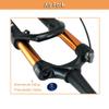 MLIKYRGK 27.5/29In Mountain Bike Air Suspension Fork Boost Thru Axle 15 * 110mm Front Fork 90mm Travel Straight/Tapered Tube Manual/Remote Lockout Rebound Adjust Disc Brake(Black,27.5" 1-1/8 RL) view 4