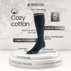 7BigStars Men Diabetic Seamless Dress Business Cotton Mid Calf Socks - 5 Pack Big Tall - Solid Casual - Sock Size 13-15 Shoe Size 12-15 XL Black view 3