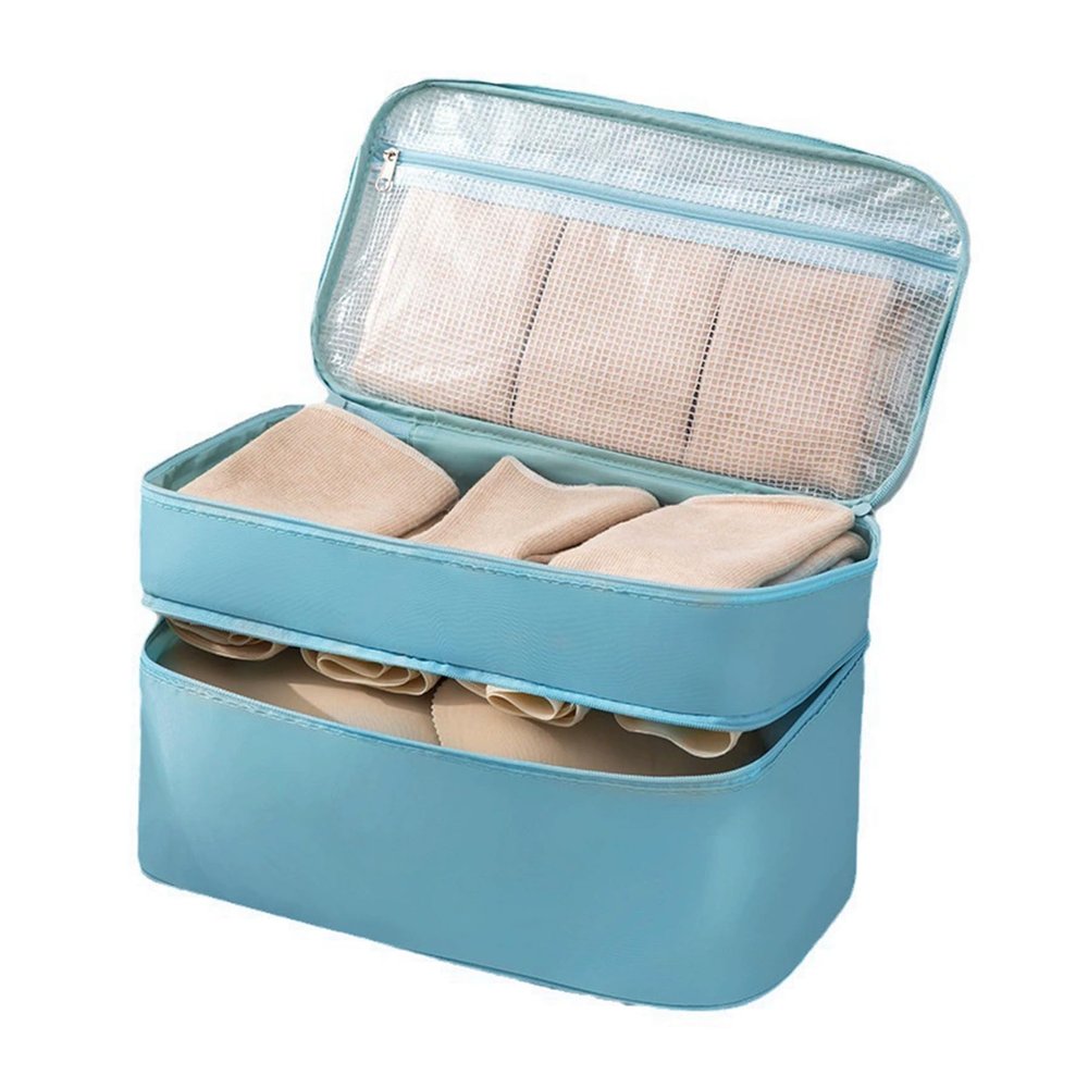 Portable Underwear Bra Storage Bag Waterproof Travel Organizers Multi-Layer Toiletry Packing Cube