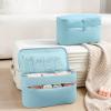 Portable Underwear Bra Storage Bag Waterproof Travel Organizers Multi-Layer Toiletry Packing Cube view 3
