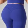 UNISSU Hugcurve No Front Seam High Waisted Workout Leggings for Women Buttery Soft Yoga Pants Gym Athletic Tights - 25'' Royal Blues Large view 2