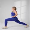 UNISSU Hugcurve No Front Seam High Waisted Workout Leggings for Women Buttery Soft Yoga Pants Gym Athletic Tights - 25'' Royal Blues Large view 3