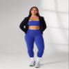 UNISSU Hugcurve No Front Seam High Waisted Workout Leggings for Women Buttery Soft Yoga Pants Gym Athletic Tights - 25'' Royal Blues Large view 4