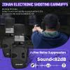 ZOHAN Electronic Shooting Earmuffs with Patches, 2Pack Hearing Protection for Shooters, NRR 23dB Noise Reduction, Gun Range Ear Protection Headphones(Black+Black) view 4