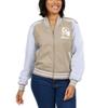 WEAR by Erin Andrews Women's Tan Cincinnati Bengals Tonal Full-Zip Bomber Jacket view 4