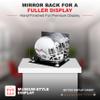 Acrylic Display Case for Full Size Football Helmet Premium Football Display Case with Black Base & White Risers Protects Sports Memorabilia & Collectibles, dimension 14.5"L x 11"W x 12"H (A002/V44) view 2