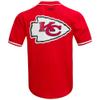 Pro Standard Men's Travis Kelce Red Kansas City Chiefs Mesh Button-Up Baseball Jersey view 3
