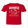 SF City Apparel for Football Fans Supporter Toddler T-Shirt (Red, 3T) view 1