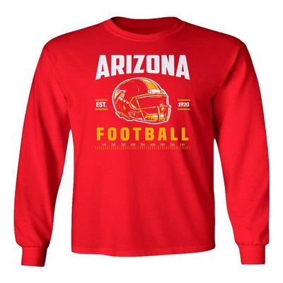 Arizona Tee Apparel for Football Fans Supporter Long Sleeve T-Shirt (Red, X-Large)