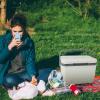 Kuuleyn Picnic Cooler,Cooler Bag,Car Cooler Insulated Portable 6L Hard Lightweight PU PP Ice Chest Box for Outdoor Camping BBQ Picnic Camping Hiking view 4