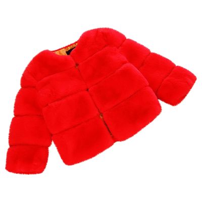 Baby Girls Boys Faux Fur Coat Jacket Warm Outerwear Kids Fall Winter Clothes Toddler Outwear Birthday Gifts