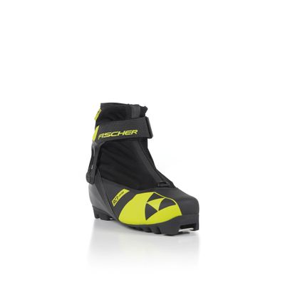 Fischer RC1 JR Combi Mens Cross Country Ski Boots, Black/Yellow, 33