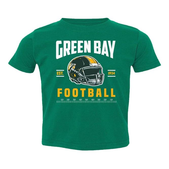 Green Bay Tee Apparel for Football Fans Supporter Toddler T-Shirt (Green, 2T)